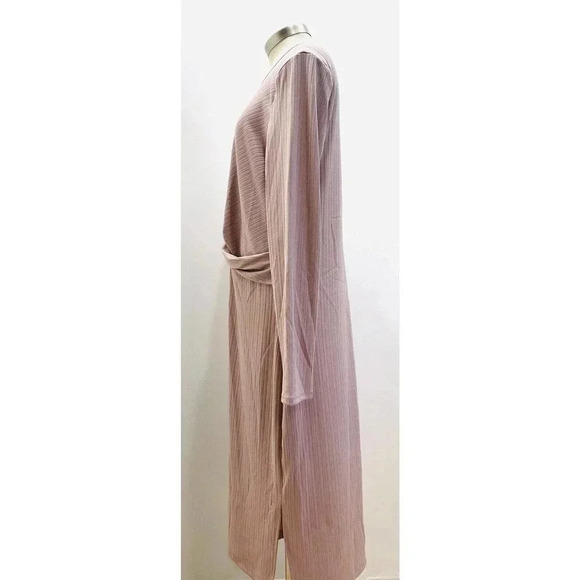 NWT NINE WEST Women Long Sleeve Pullover Round Neck Purple Maxi Dress Size XL - Picture 5 of 14